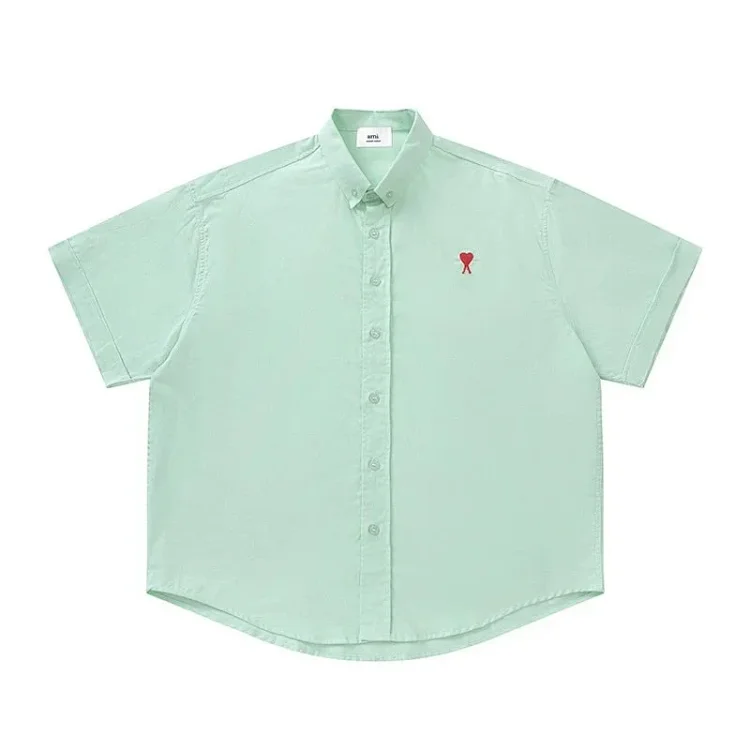 Love embroidered cotton shirt for men and women(pic5) Love embroidered cotton shirt for men and women