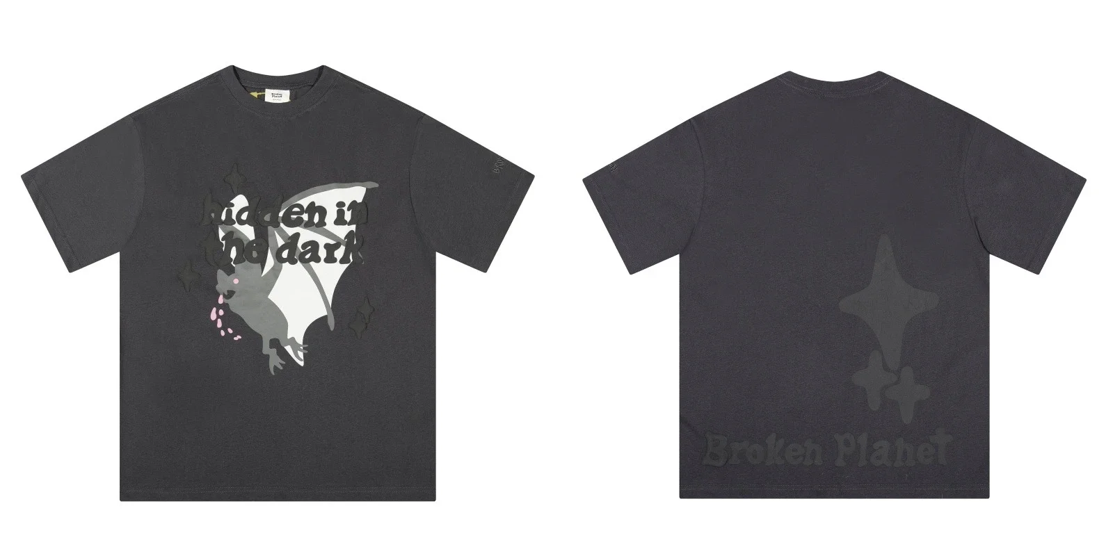 BROKEN PLANET Broken Planet American trendy brand foam couple short-sleeved loose men's and women's versatile T-shirt cross-border
