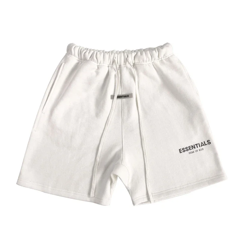 Multi-line shorts ES cotton sports shorts casual five-quarter pants street fashion loose