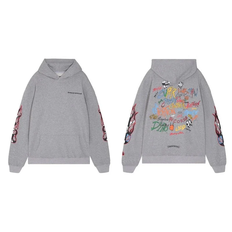 CH cross hooded sweatshirt is versatile and fashionable