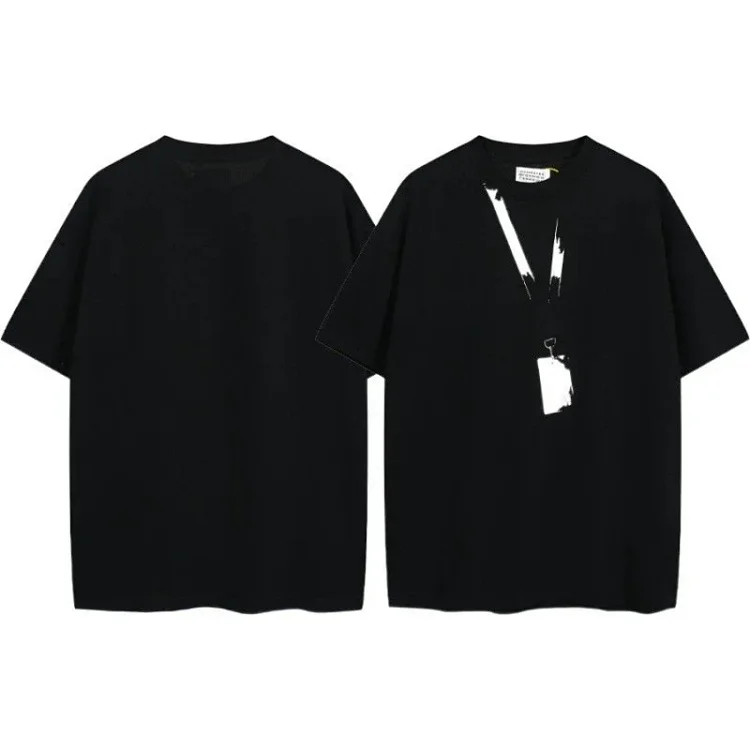 Summer loose letters MM6 embroidered label printing same style for men and women couples(pic40) Summer loose letters MM6 embroidered label printing same style for men and women couples