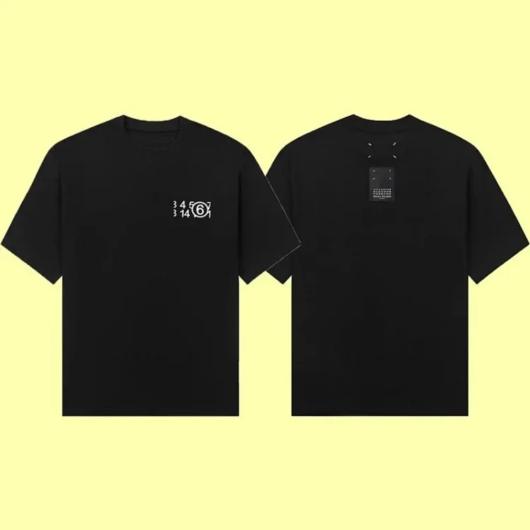 Summer loose letters MM6 embroidered label printing same style for men and women couples(pic21) Summer loose letters MM6 embroidered label printing same style for men and women couples