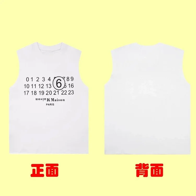 Summer loose letters MM6 embroidered label printing same style for men and women couples(pic28) Summer loose letters MM6 embroidered label printing same style for men and women couples