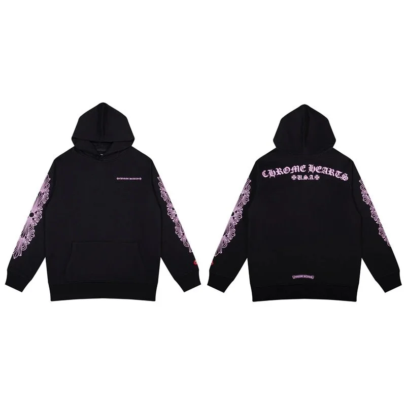 CH cross hooded sweatshirt is versatile and fashionable