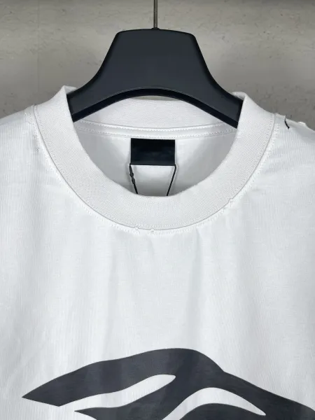 Balenciaga Lenciago Graphic Print Distressed Black T-Shirt - 13