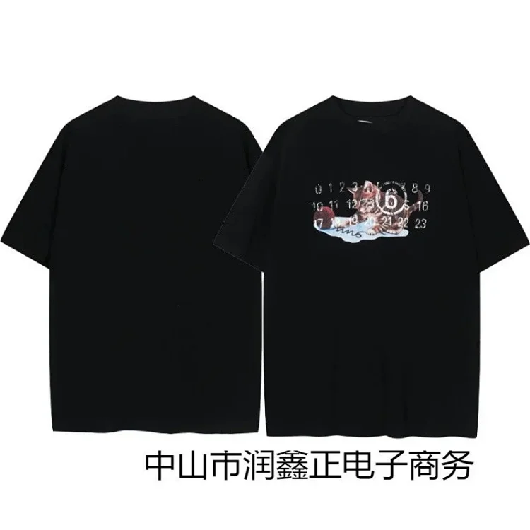 Summer loose letters MM6 embroidered label printing same style for men and women couples(pic38) Summer loose letters MM6 embroidered label printing same style for men and women couples