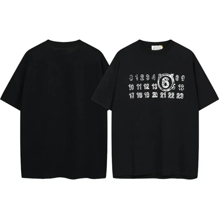 Summer loose letters MM6 embroidered label printing same style for men and women couples(pic19) Summer loose letters MM6 embroidered label printing same style for men and women couples