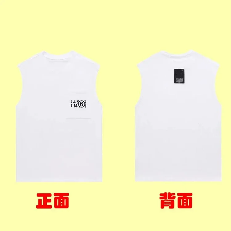 Summer loose letters MM6 embroidered label printing same style for men and women couples(pic32) Summer loose letters MM6 embroidered label printing same style for men and women couples