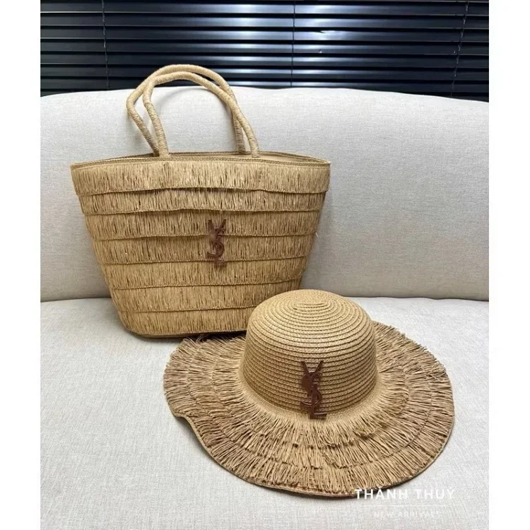 Straw hat straw bag set foldable sun hat outdoor beach bag hat sun hat(pic9) Straw hat straw bag set foldable sun hat outdoor beach bag hat sun hat