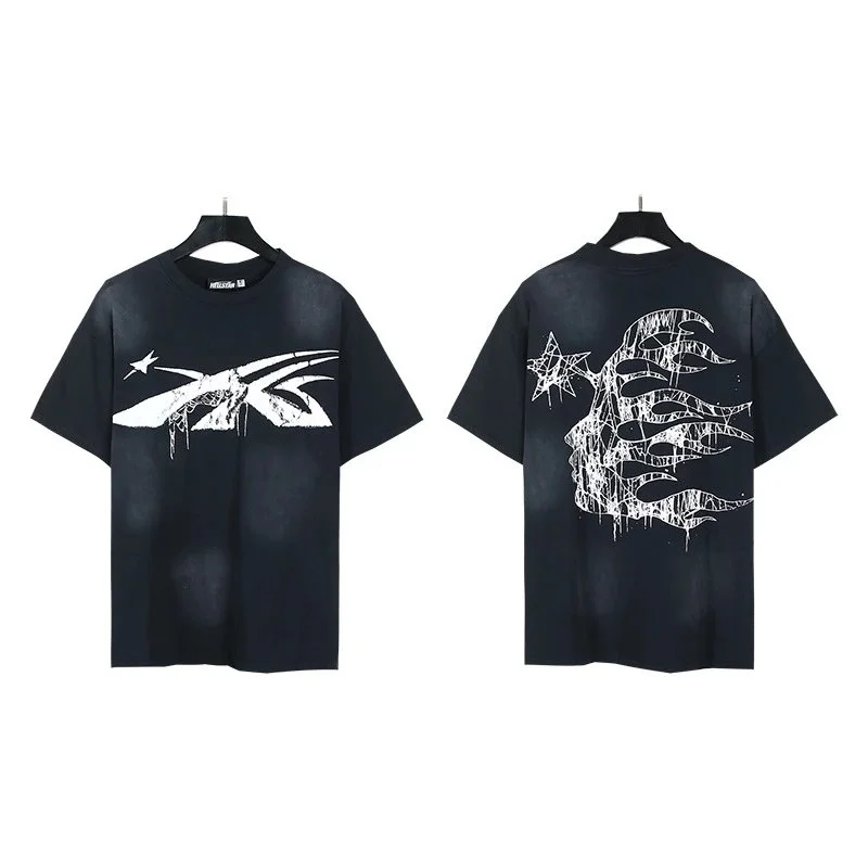 Printed casual loose couple short-sleeved shorts set