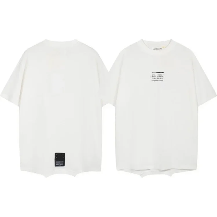 Summer loose letters MM6 embroidered label printing same style for men and women couples(pic12) Summer loose letters MM6 embroidered label printing same style for men and women couples