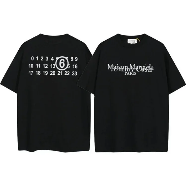Summer loose letters MM6 embroidered label printing same style for men and women couples(pic17) Summer loose letters MM6 embroidered label printing same style for men and women couples