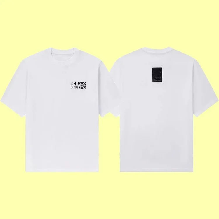 Summer loose letters MM6 embroidered label printing same style for men and women couples(pic22) Summer loose letters MM6 embroidered label printing same style for men and women couples