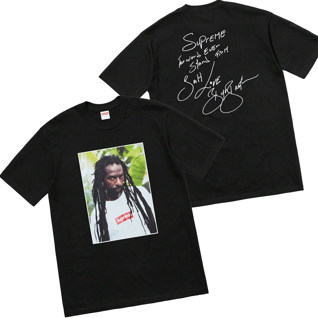 Pure cotton letter short-sleeved tee men's and women's classic printed T-shirts, loose and casual
