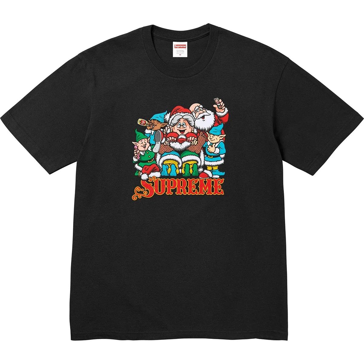 Pure cotton letter short-sleeved tee men's and women's classic printed T-shirts, loose and casual