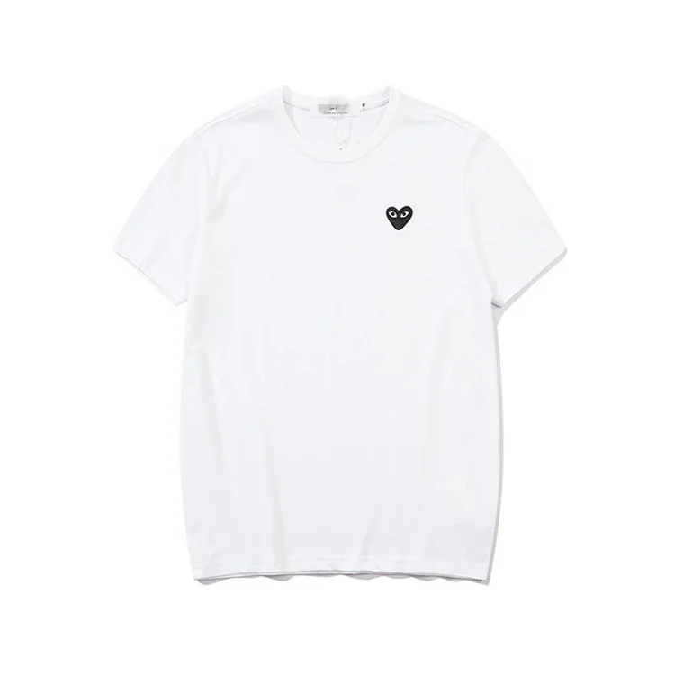 plaLove embroidered short-sleeved pure cotton red heart eyes couple T-shirt(pic20) plaLove embroidered short-sleeved pure cotton red heart eyes couple T-shirt