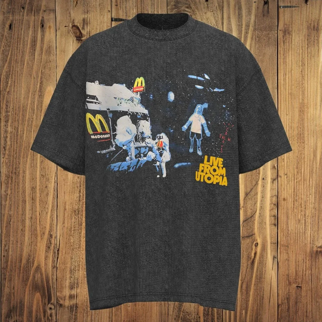 TRAVIS SCOTT American street short-sleeved 24ss new album peripheral VINTAGE niche trendy brand retro T-shirt