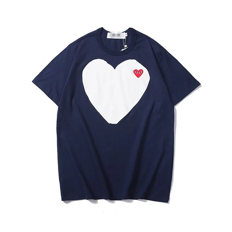 plaLove embroidered short-sleeved pure cotton red heart eyes couple T-shirt(pic34) plaLove embroidered short-sleeved pure cotton red heart eyes couple T-shirt