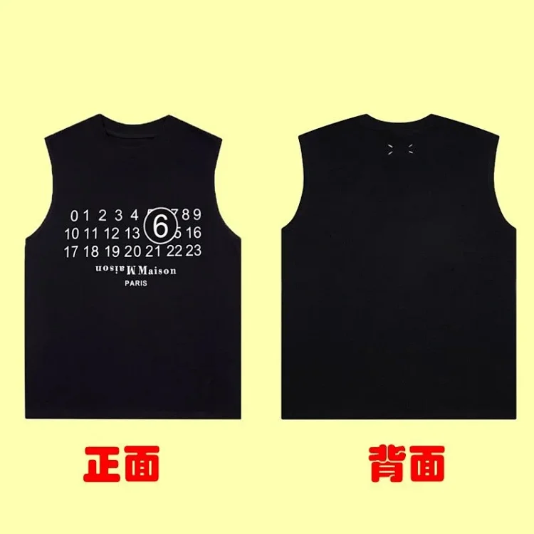 Summer loose letters MM6 embroidered label printing same style for men and women couples(pic27) Summer loose letters MM6 embroidered label printing same style for men and women couples