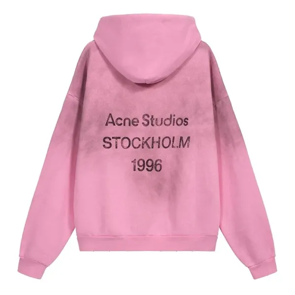 Acne Studios Stockholm 1996 Washed Pink Hoodie - 10