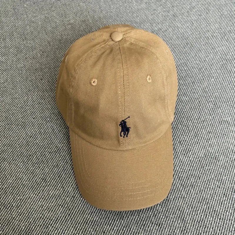 Polo Ralph Lauren Hats Embroidered Pony Baseball Cap — Dark khaki, dark blue label