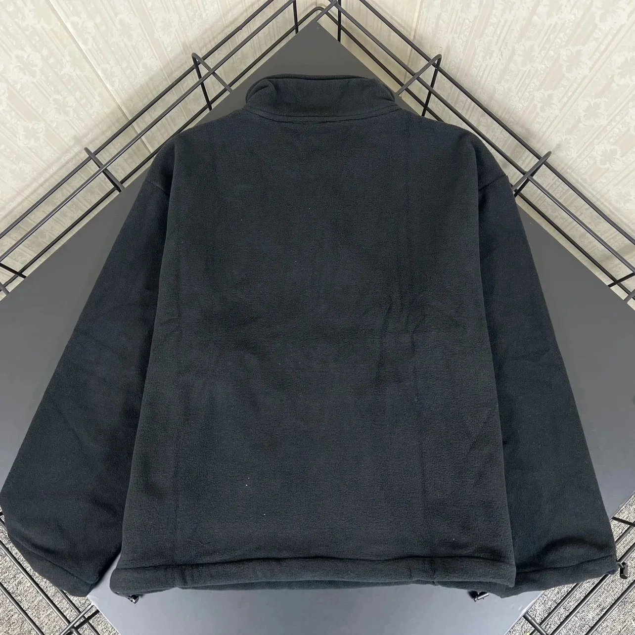 Lambskin Fleece Teddy Bear Coat with Mock Neck photo 8