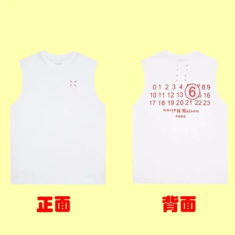 Summer loose letters MM6 embroidered label printing same style for men and women couples(pic26) Summer loose letters MM6 embroidered label printing same style for men and women couples