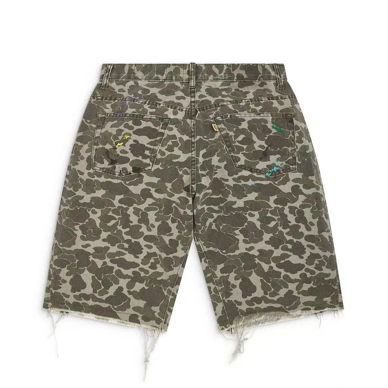 overalls camouflage shorts