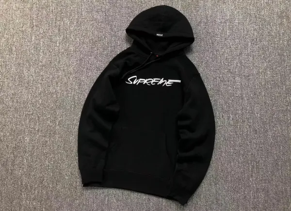 Supreme Script Logo Hoodie Black - 1