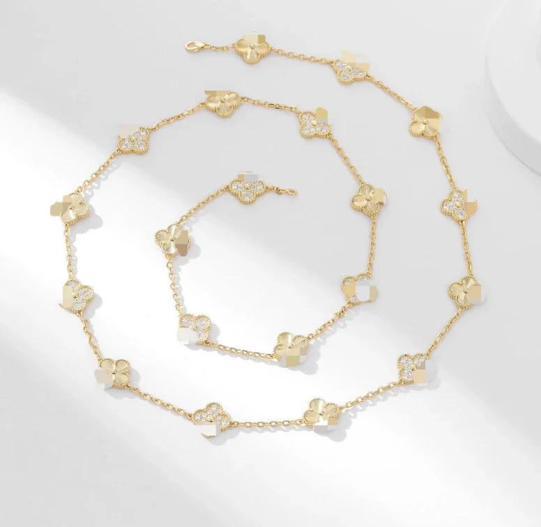 Ten Flowers and Twenty Flowers Necklace Natural Fritillaria
