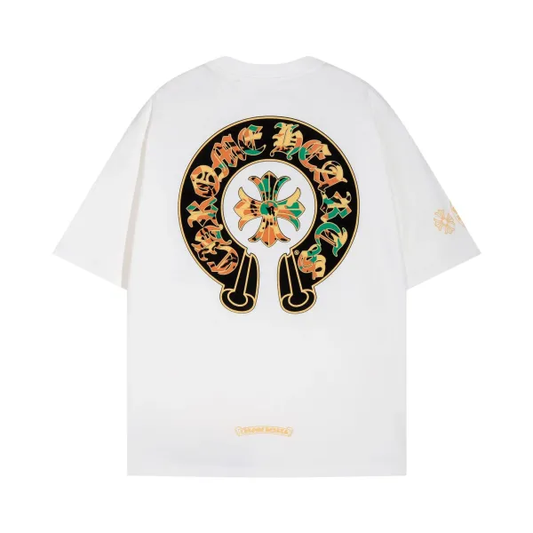 Chrome Hearts Camo Cross Logo White T-Shirt - 1