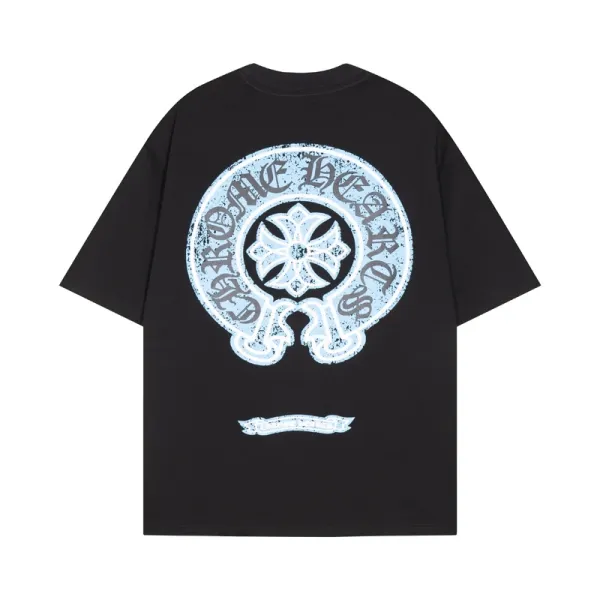 Chrome Hearts x Supreme Circle Cross Black T-Shirt - 1