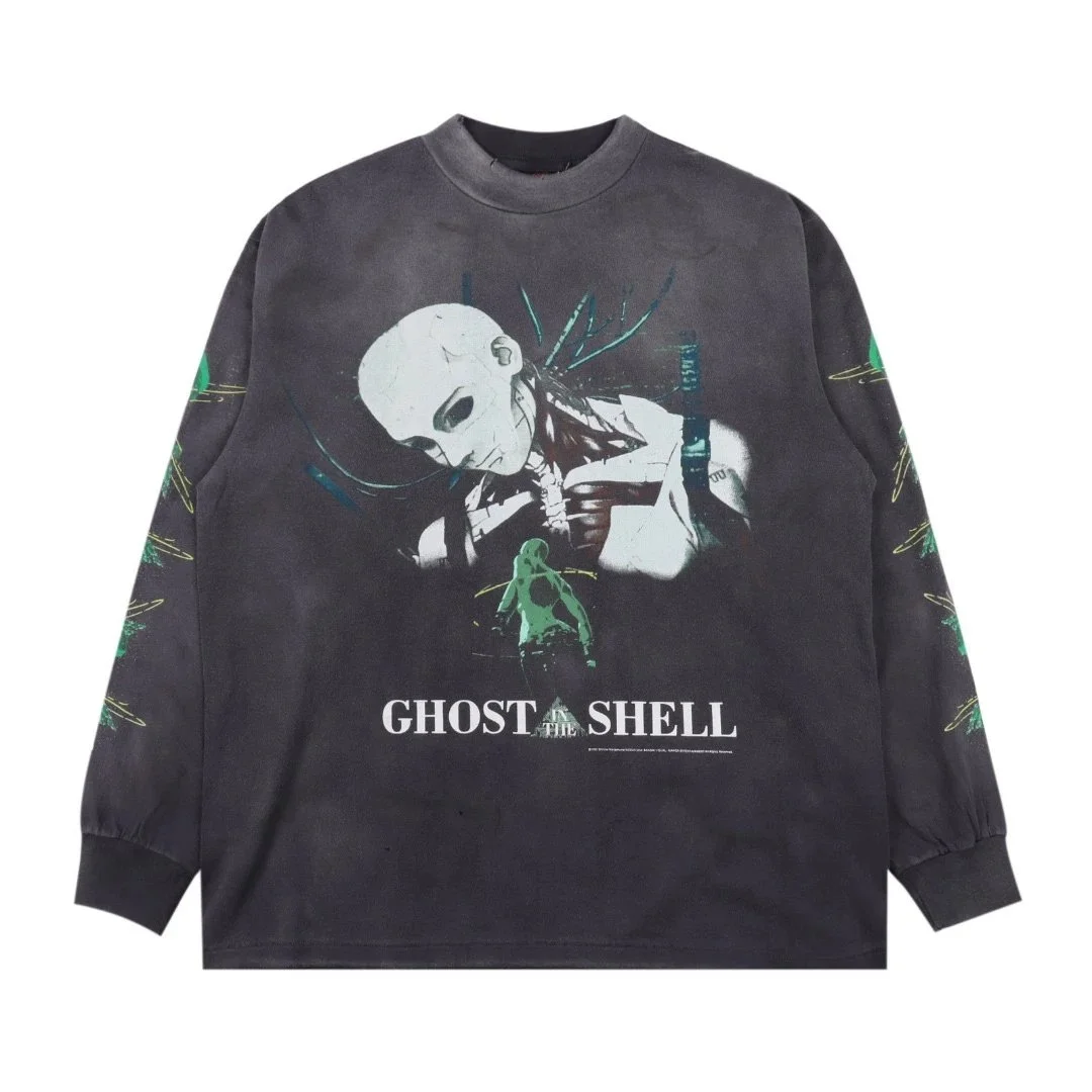 Suzi bathing printed long-sleeved T-shirt
