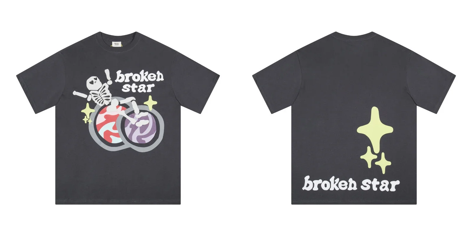 BROKEN PLANET Broken Planet American trendy brand foam couple short-sleeved loose men's and women's versatile T-shirt cross-border