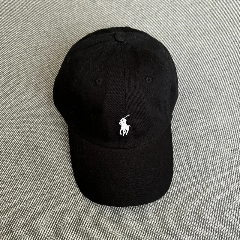 Foreign trade rl raff hat baseball cap men and women peaked cap polo sports pony logo embroidery couple baseball cap