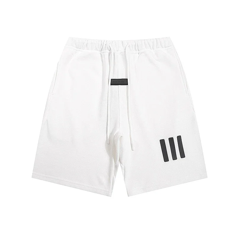 Multi-line shorts ES cotton sports shorts casual five-quarter pants street fashion loose