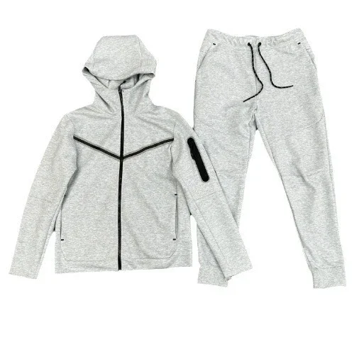 Cross-border hooded zipper shirt suit for men spring and autumn new sportswear casual jacket footwear sweatpants two-piece set