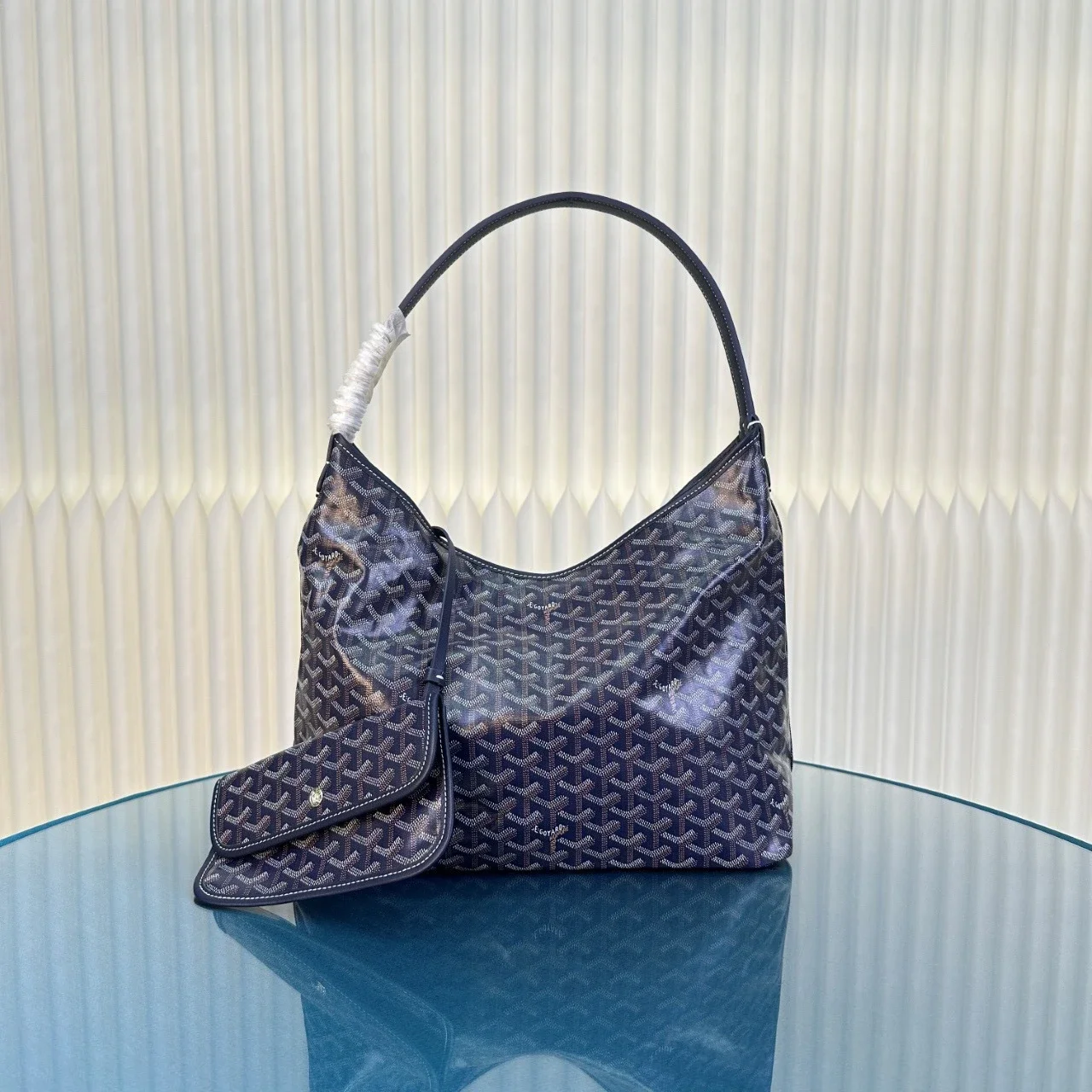Armpit bag cotton and linen zipper dog tooth bag tote mother-in-law shopping bag commuter tote bag