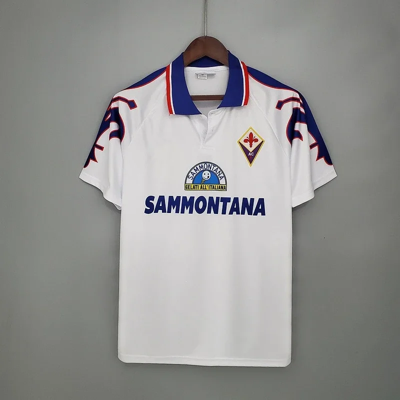 Retro short-sleeved football jerseys Real Madrid, Barcelona, ​​Florence, Arsenal, Manchester City, Inter Milan and River Plate old jerseys