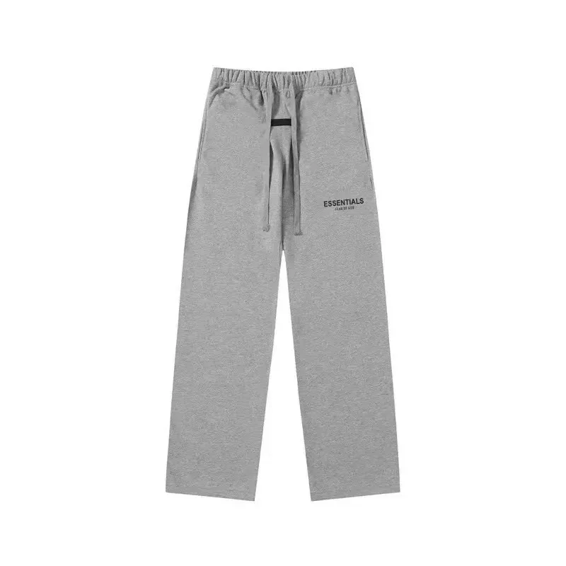 New FEAR OF GOD ESSENTIALS flocked letter men and women casual loose plus velvet hooded sweatshirt trendy