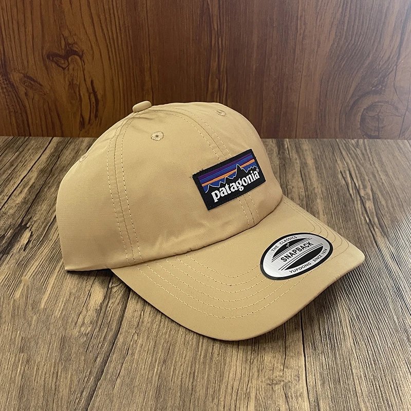 Patagonia P-6 Logo Snapback Beige Baseball Cap - 11