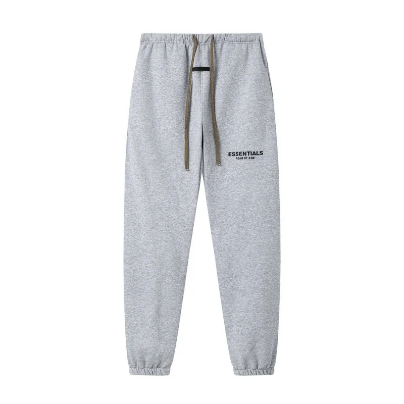 New FEAR OF GOD ESSENTIALS flocked letter men and women casual loose plus velvet hooded sweatshirt trendy