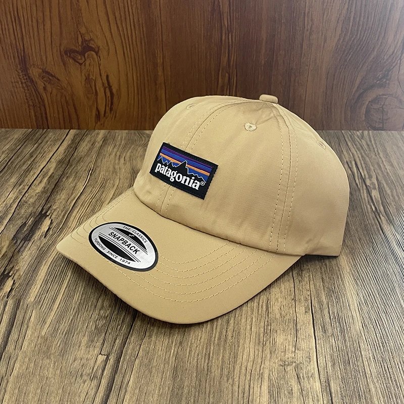 Patagonia P-6 Logo Snapback Beige Baseball Cap - 10