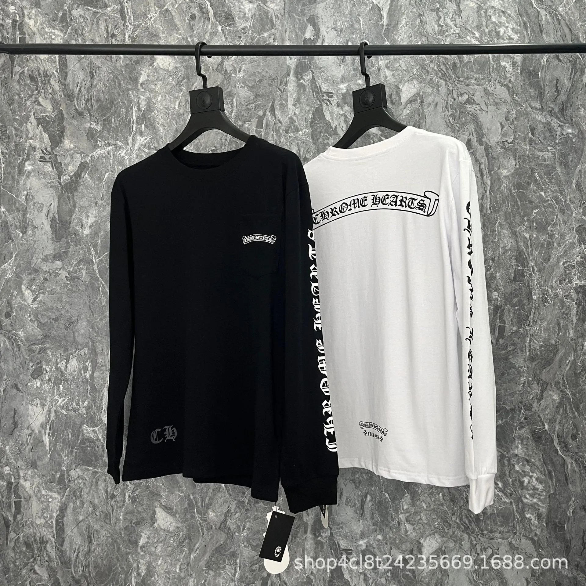 Chrome Hearts Long Sleeve Tee Multicolor Streetwear Tops - 27