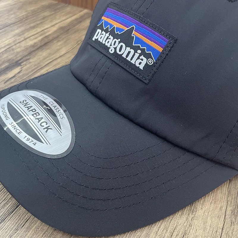 Patagonia P-6 Logo Snapback Beige Baseball Cap - 13