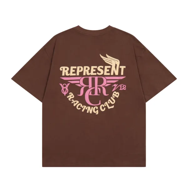 Represent Racing Club Brown Graphic T-Shirt - 1