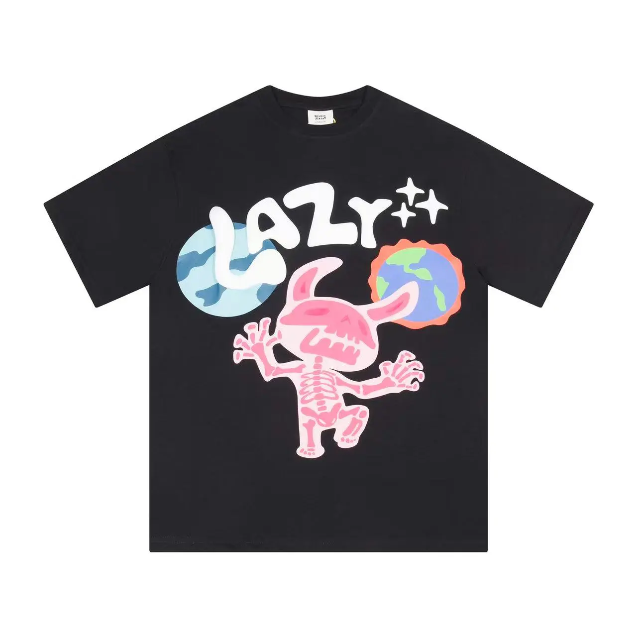 BROKEN PLANET Broken Planet American trendy brand foam couple short-sleeved loose men's and women's versatile T-shirt cross-border