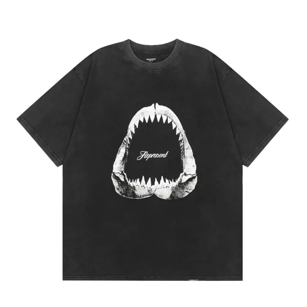 Represent Destructive Appetite Alligator Graphic Black T-Shirt - 8