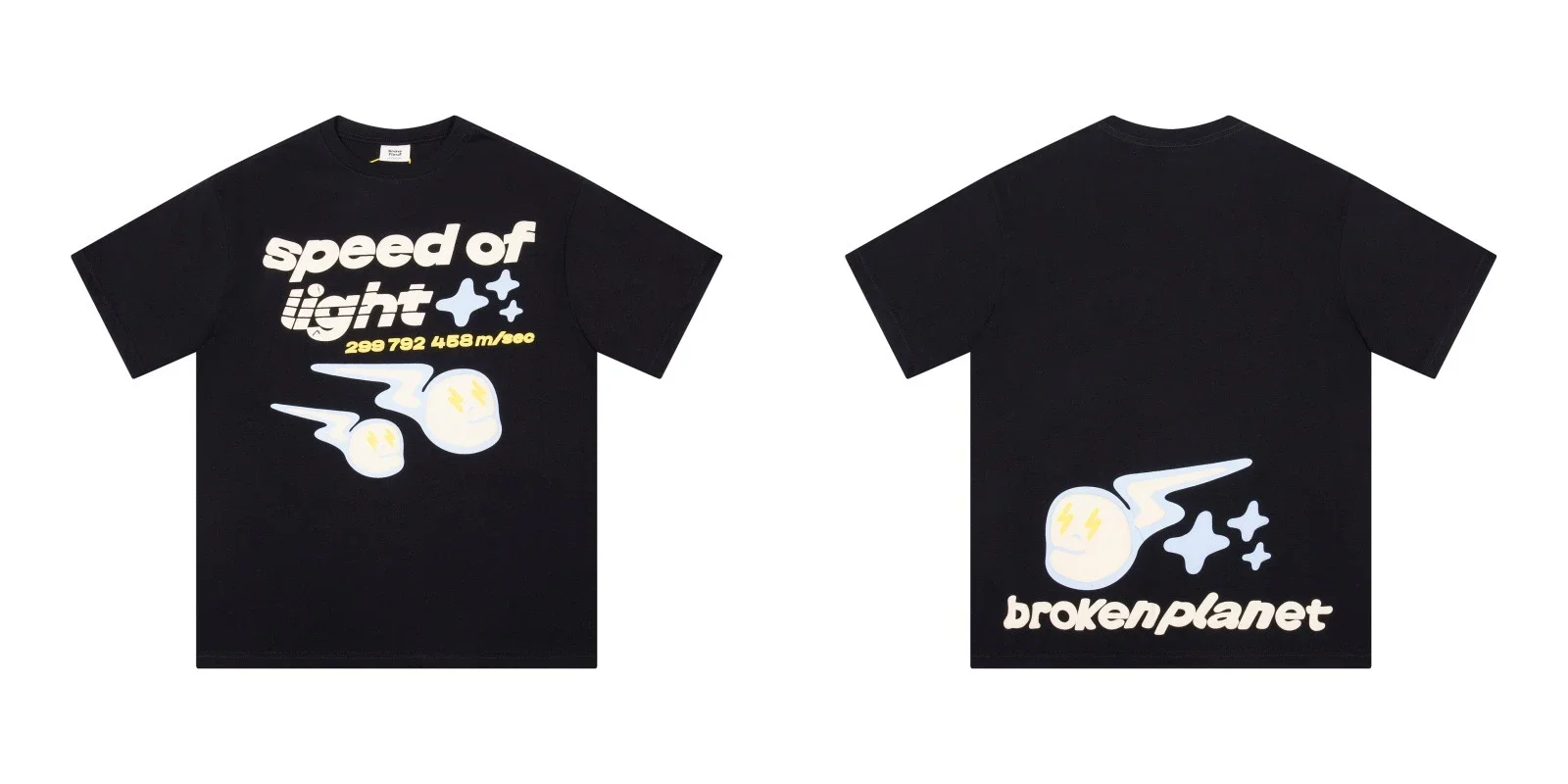 BROKEN PLANET Broken Planet American trendy brand foam couple short-sleeved loose men's and women's versatile T-shirt cross-border
