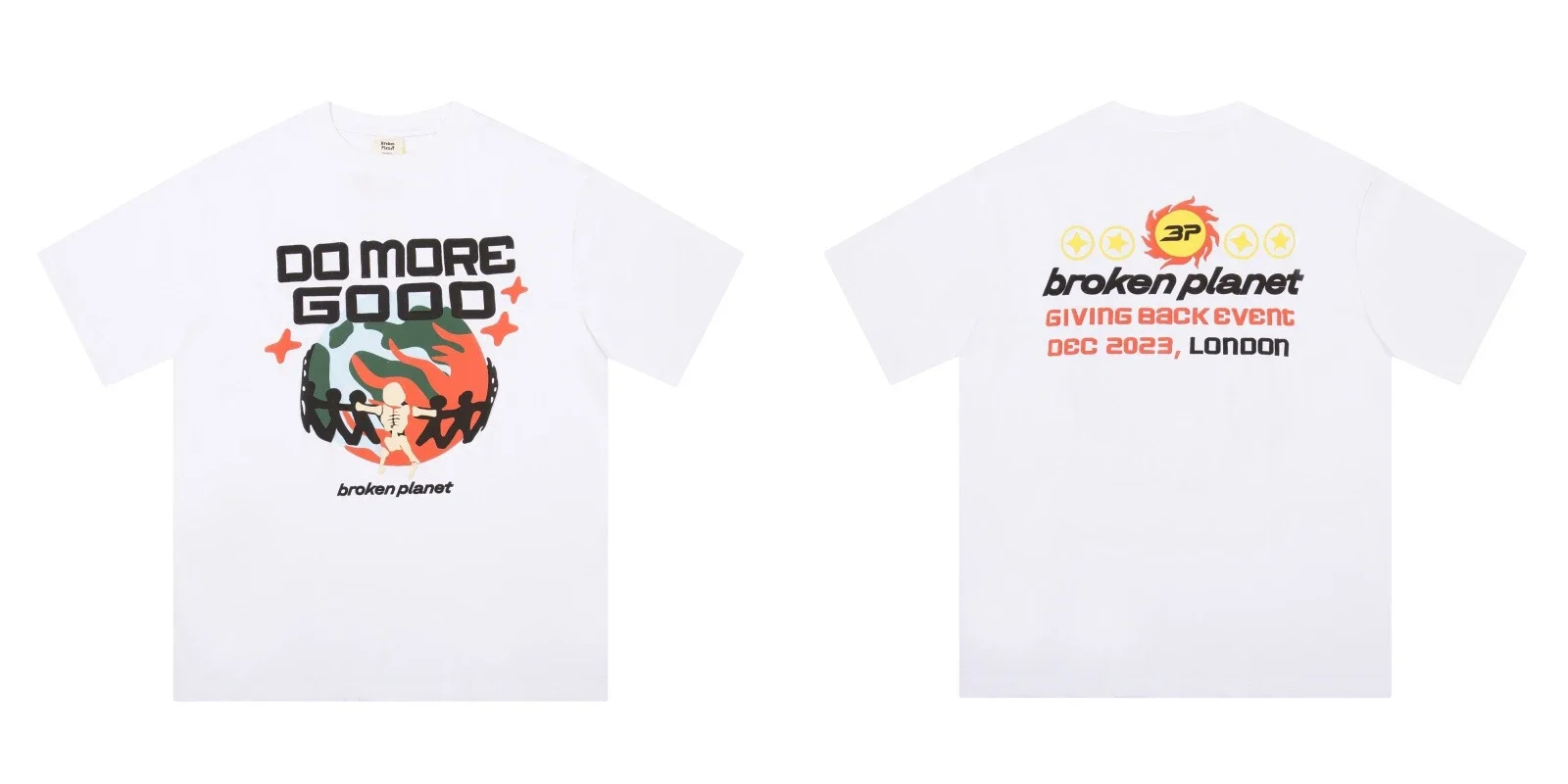 BROKEN PLANET Broken Planet American trendy brand foam couple short-sleeved loose men's and women's versatile T-shirt cross-border